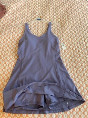 Old Navy Lavender Athletic Tank Dress with Built-In Shorts